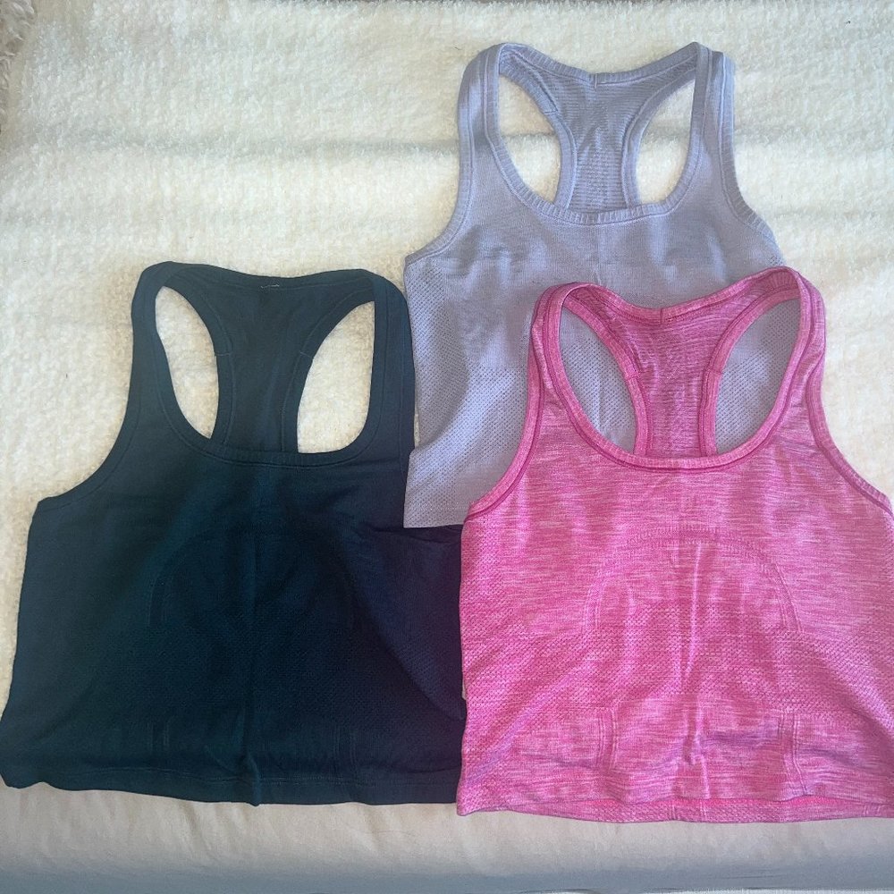 Set of 3: Swiftly Tech Racerback Tank Top Lululemon